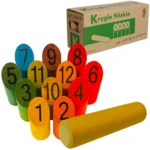 Kręgle fińskie dla dzieci kolorowe