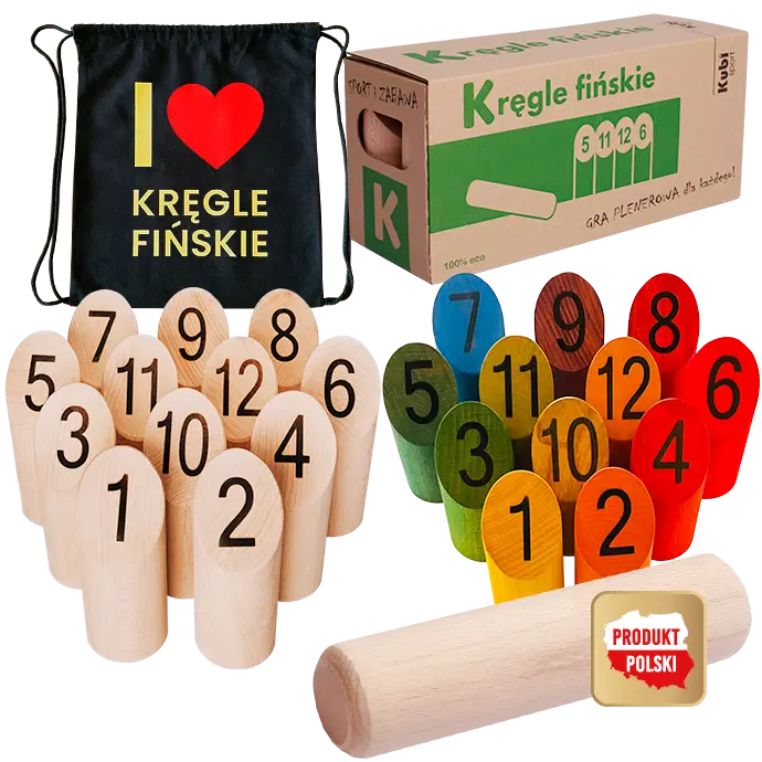 kręgle fińskie dla dzieci małe produkt polski