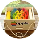 Nadruk FullColor Wykonujemy personalizację np. nadruk logo na życzenie, na skrzynce do kręgli fińskich.